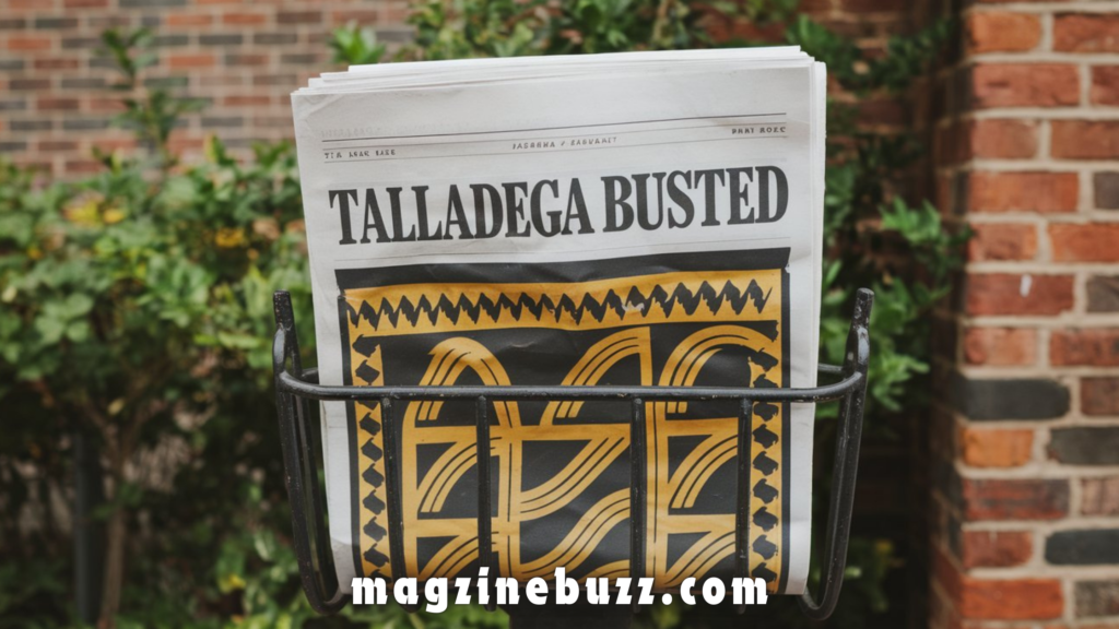 Talladega Busted Newspaper