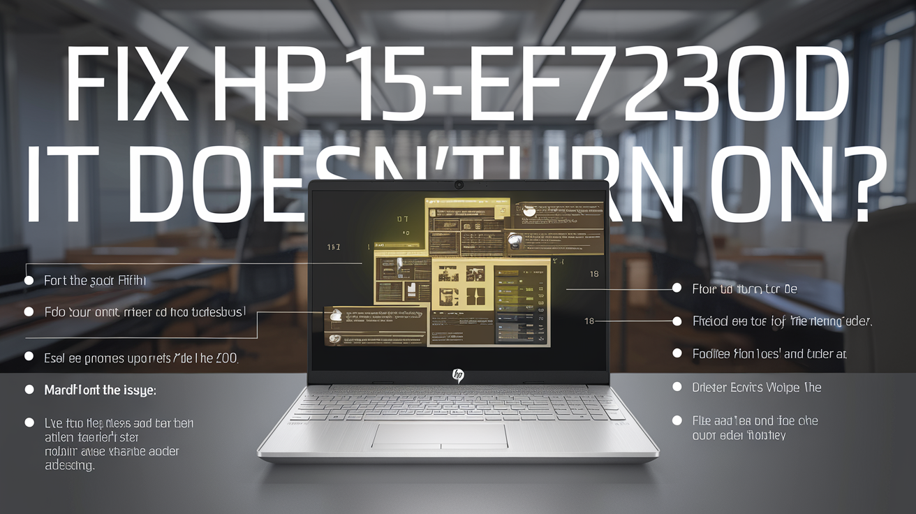 hp 15-ef2723od it doesnt turn on